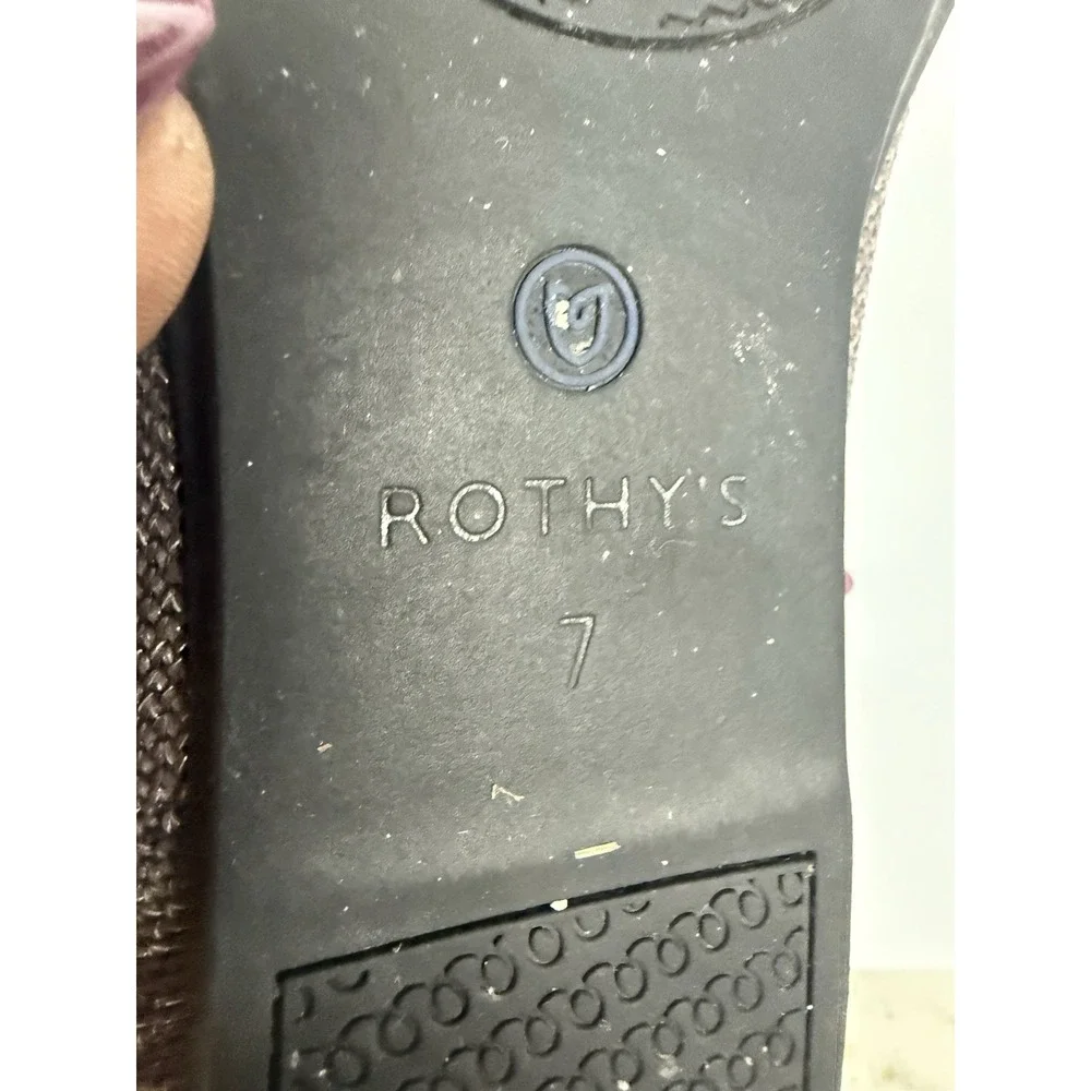 RETIRED Rothy's flats‎ in twilight metallic Size 7 Ballet Flats